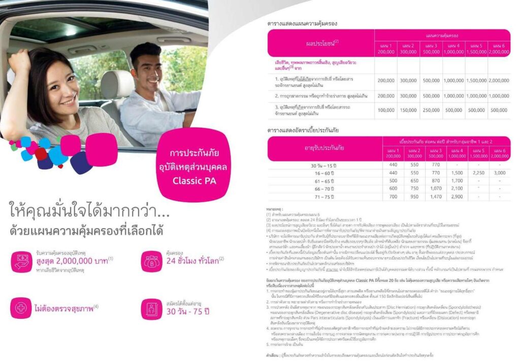 ประกันอุบัติเหตุClassicpa